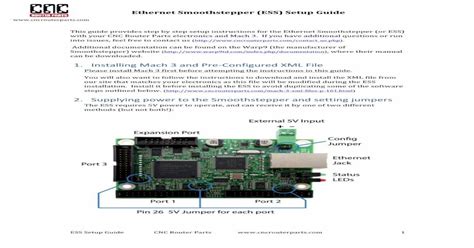 cnc router parts ess|Ethernet SmoothStepper (ESS) Documentation Page .